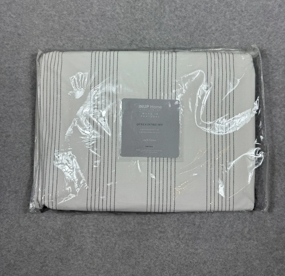 Inup Home Queen Duvet Set 100% Cotton 1 Queen Duvet 2 Shams New